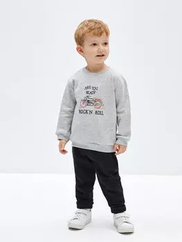 Базовый спортивный костюм для мальчика-джоггера с эластичной резинкой на талии LCW baby, черный