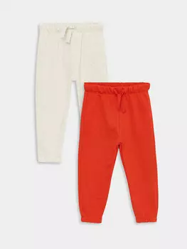 Базовый спортивный костюм для маленьких мальчиков, комплект из двух предметов снизу с эластичной резинкой на талии LCW baby, светло-красный