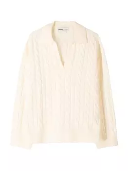 Базовый свитер Bershka Sweater, экрю