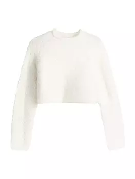 Базовый свитер Bershka Sweater, натуральный белый