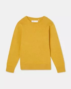 Базовый свитер для мальчика с круглым вырезом El Corte Ingls, горчичный