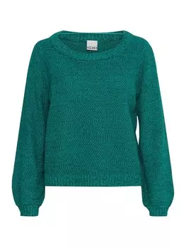Базовый свитер ICHI Sweater, зеленый