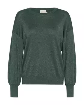 Базовый свитер Kaffe Sweater Regina, изумрудный