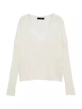 Базовый свитер MANGO Sweater LISBOA, экрю