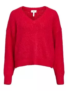 Базовый свитер OBJECT Sweater, красный
