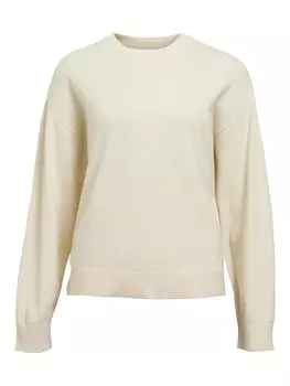 Базовый свитер OBJECT Sweater, кремовый
