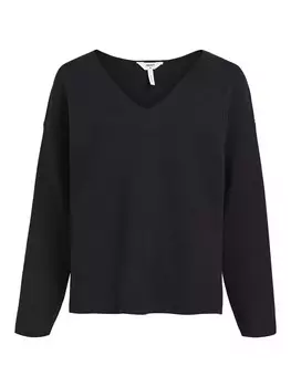 Базовый свитер OBJECT Sweater OBJReynard, черный