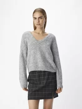 Базовый свитер OBJECT Sweater, серый