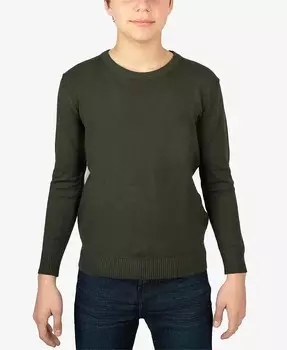 Базовый свитер с круглым вырезом для мальчика Xray, зеленый