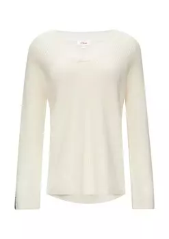 Базовый свитер s.Oliver Sweater, кремовый