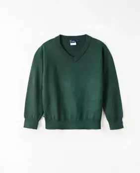 Базовый свитер с V-образным вырезом Kids El Corte Ingls, зеленый