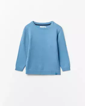 Базовый свитер с воротником Sfera, синий