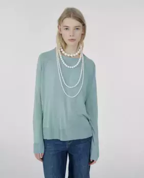 Базовый свитер Sfera, светло-голубой