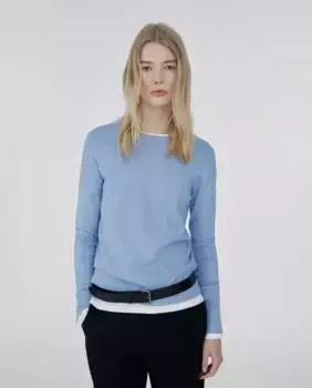 Базовый свитер Sfera, светло-голубой