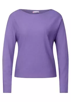Базовый свитер STREET ONE Sweater Dolman, фиолетовый