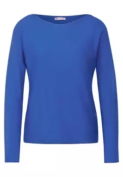 Базовый свитер STREET ONE Sweater Dolman, синий