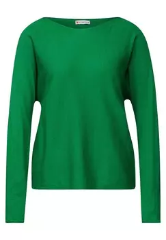 Базовый свитер STREET ONE Sweater, зеленый
