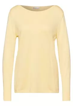 Базовый свитер STREET ONE Sweater, желтый
