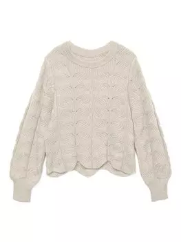 Базовый свитер VERO MODA Sweater, кремовый