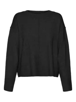 Базовый свитер VERO MODA Sweater VMEsti, черный