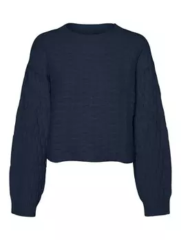 Базовый свитер VERO MODA Sweater VMMAISIE, темно-синий