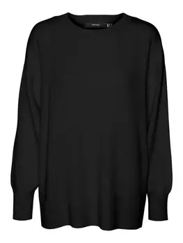 Базовый свитер VERO MODA Sweater VMNANCY, черный