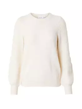 Базовый свитер VILA Sweater VICleo, кремовый
