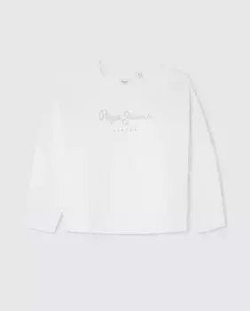 Базовый свитшот для девочек Pepe Jeans, белый