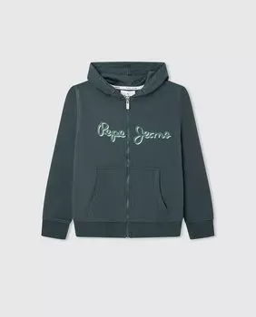 Базовый свитшот для мальчика Pepe Jeans, темно-зеленый