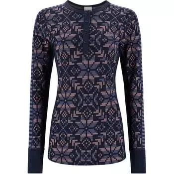 Базовый топ Else с длинными рукавами женский Kari Traa, темно-синий