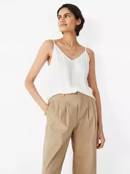 Базовый топ на бретельках HUSH, экрю