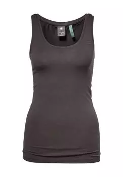 Базовый топ, приталенный крой, однотонный, для женщин G-STAR RAW, черный