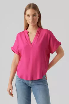 Базовый топ с короткими рукавами Vero Moda, розовый