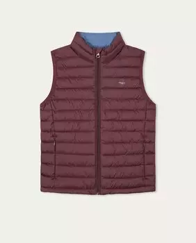 Базовый ватный жилет для мальчика Hackett, коричневый