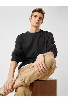 Базовый вязаный свитер Koton, серый