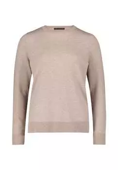 Базовый вязаный свитер с круглым вырезом Betty Barclay, цвет funghi melange