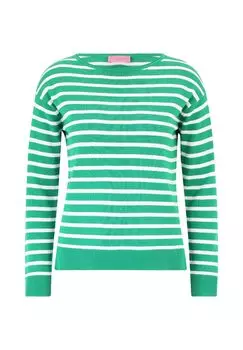 Базовый вязаный свитер в полоску BETTY BARCLAY, цвет Patch Cream Green
