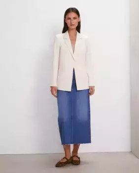 Базовый женский пиджак без застежки Easy Wear, цвет 120 Crudo