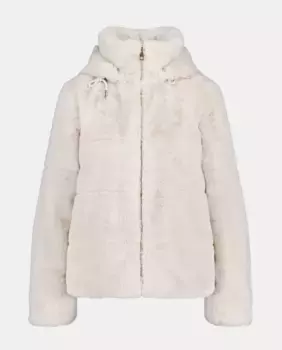 Базовый женский пуховик с капюшоном Easy Wear, цвет 120 Crudo