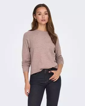 Базовый женский свитер с длинным рукавом jdy, светло-розовый