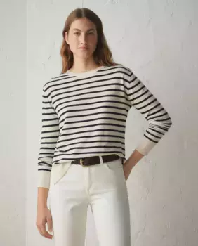 Базовый женский свитер с вырезом «лодочка» Lloyd's, белый