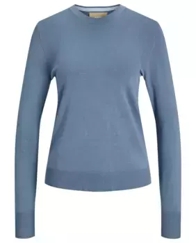 Базовый женский свитер тонкой вязки Jack & Jones, светло-голубой