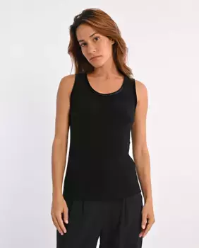 Базовый женский топ без рукавов Lili Sidonio, черный