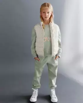 Базовый жилет для девочки с сумкой Kids El Corte Ingls, белый