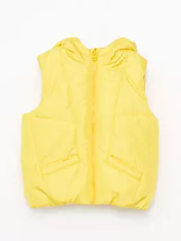 Базовый жилет на молнии с капюшоном для маленьких мальчиков LCW baby, средний желтый