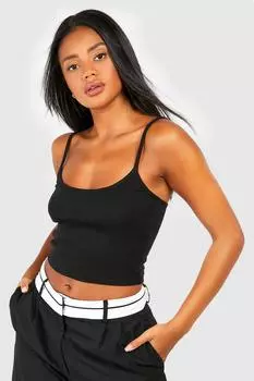 Базовый жилет с ребками Boohoo, черный