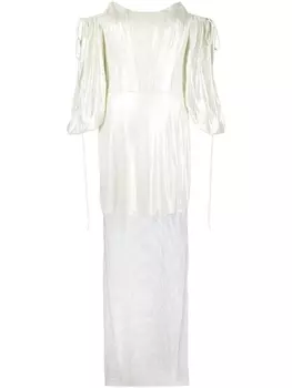 Bazza Alzouman платье со стразами, зеленый