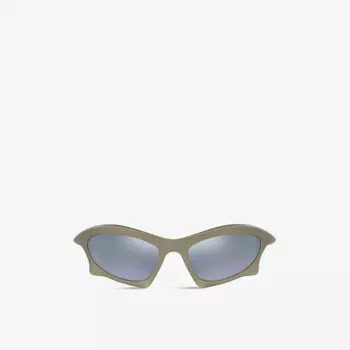 BB0229S Солнцезащитные очки Bat прямоугольной формы Balenciaga, серебряный