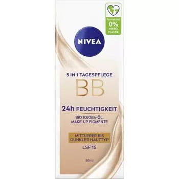 BB 5в1 дневной уход для средней и темной кожи SPF 15 NIVEA,