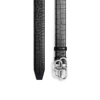 BB большой ремень BALENCIAGA, черный